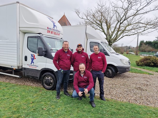 Équipe identifiée au départ d’un chantier