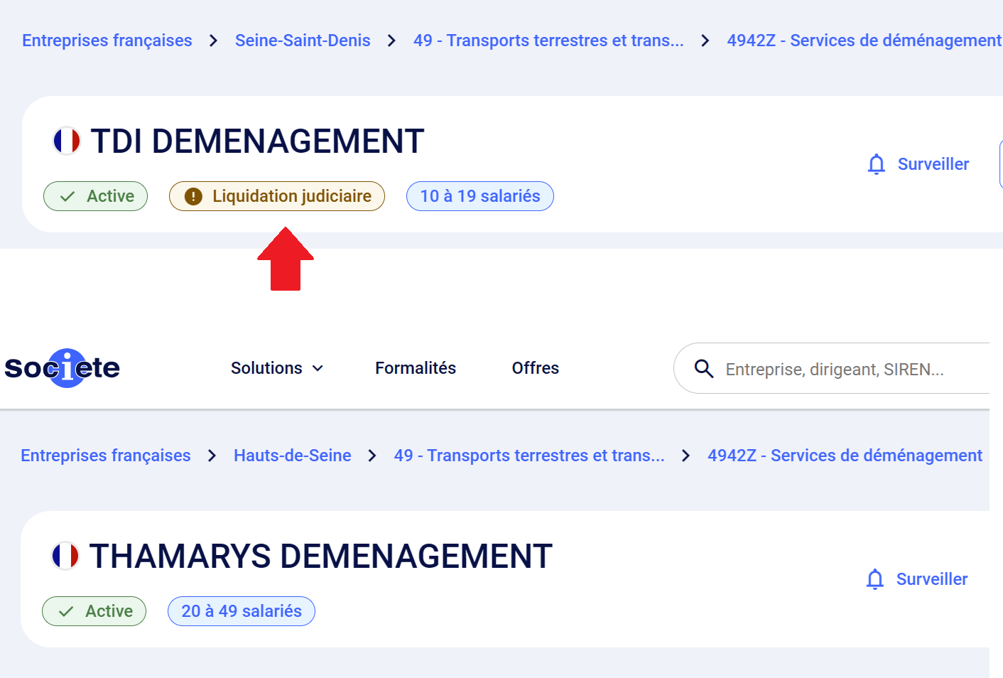 Vérification administrative déménageur sérieux